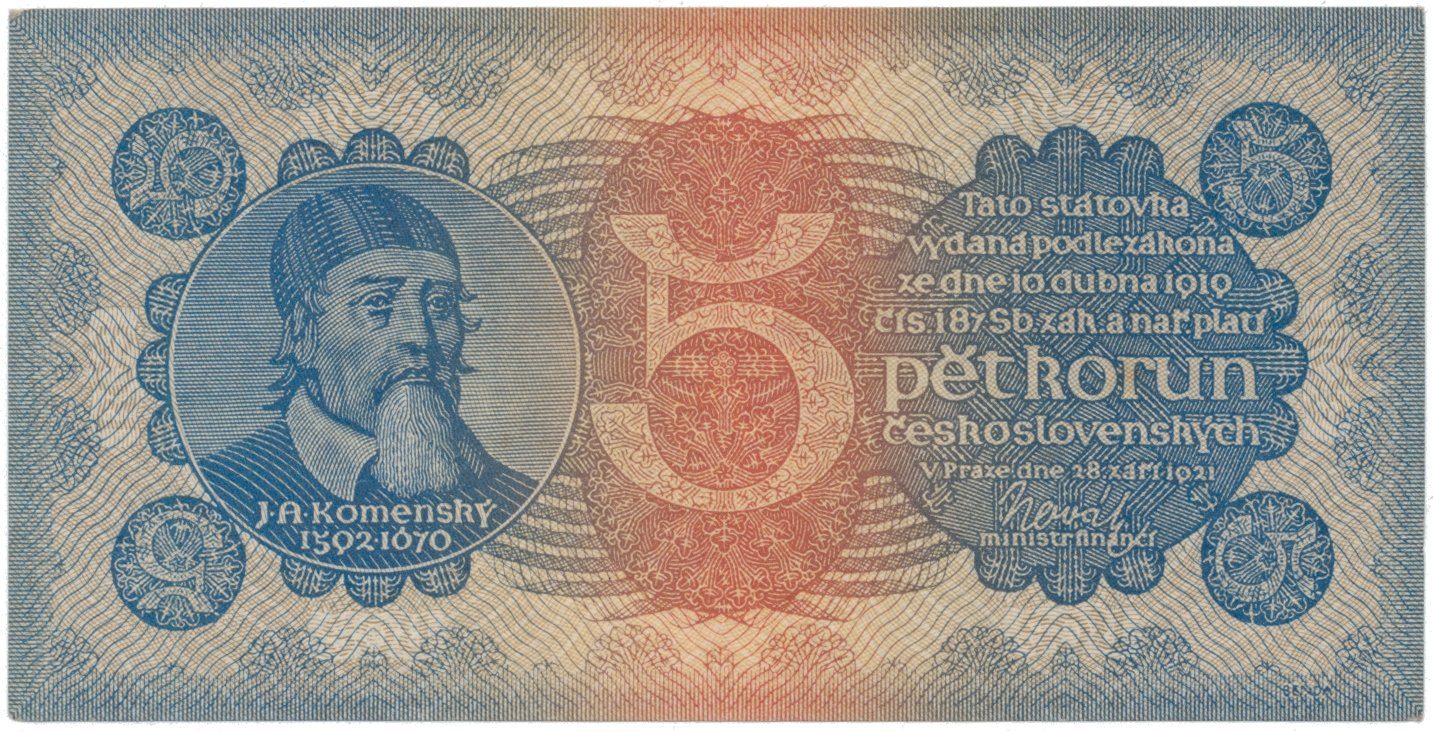 5 Koruna 1921, série 6, Hej.18