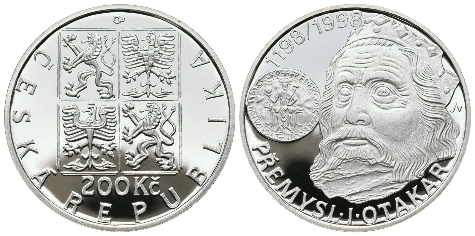 200 Kč 1998 - Přemysl Otakar I., PROOF