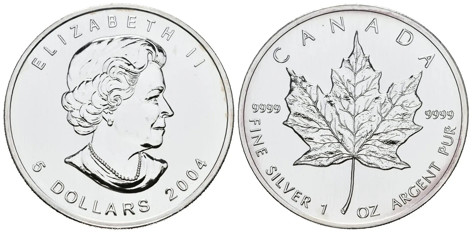 Kanada, 5 Dollars 2004 - Maple Leaf