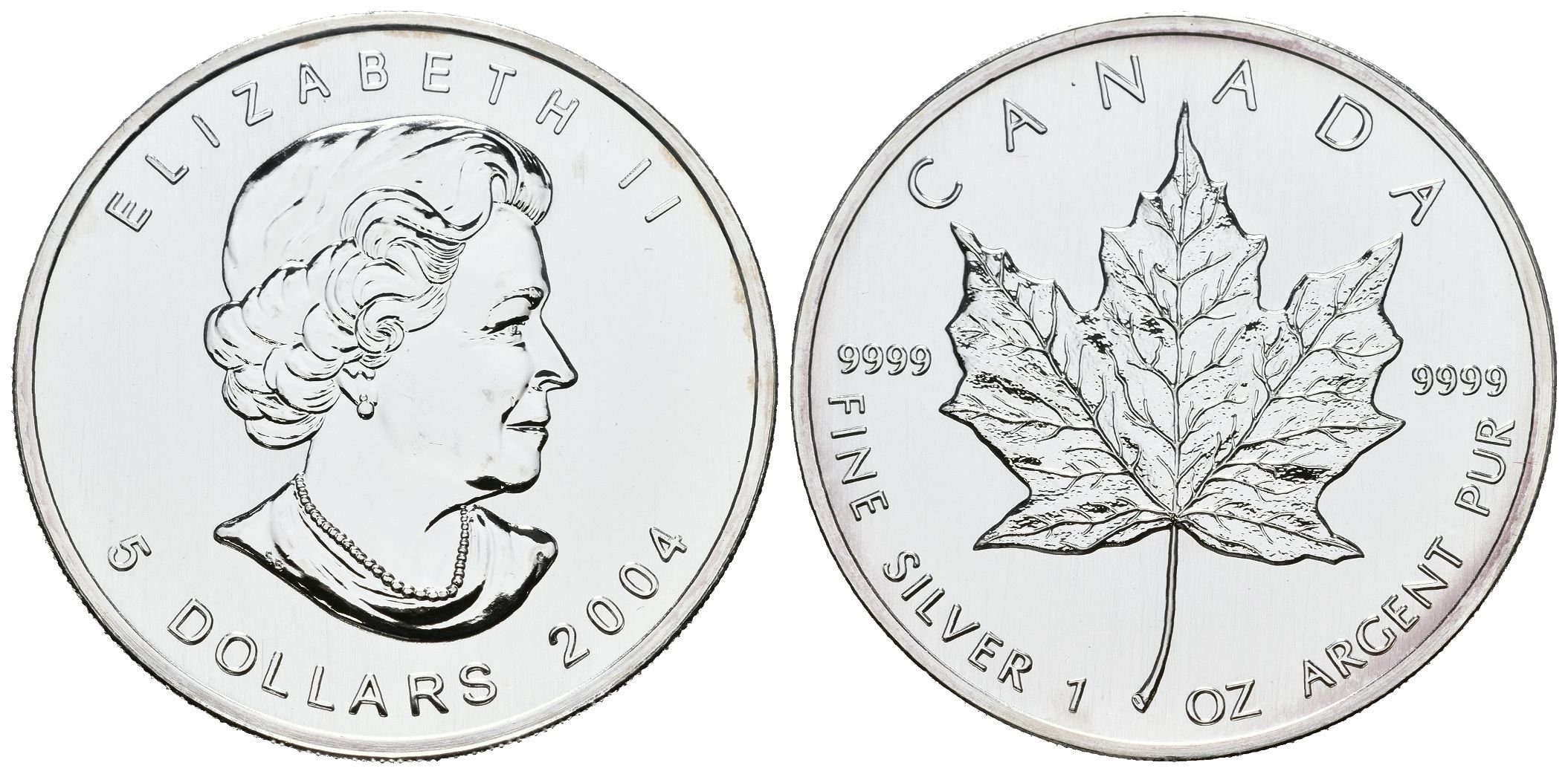 Kanada, 5 Dollars 2004 - Maple Leaf