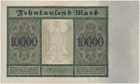 Německo, 10.000 Mark 1922, velký formát, Ro.68a - fotografie 2