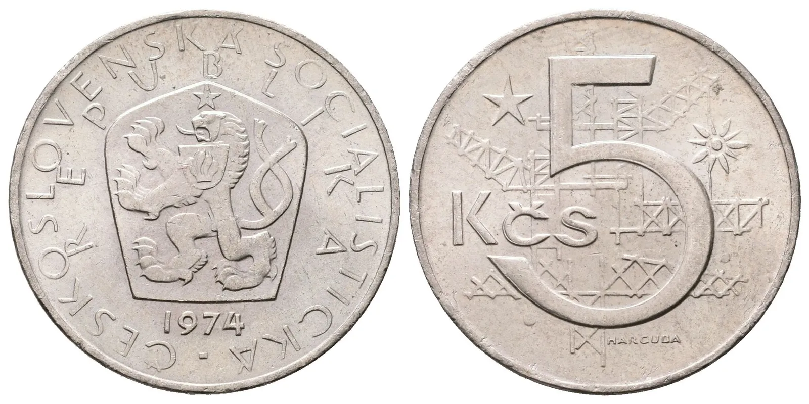 5 Koruna 1974, varianta C