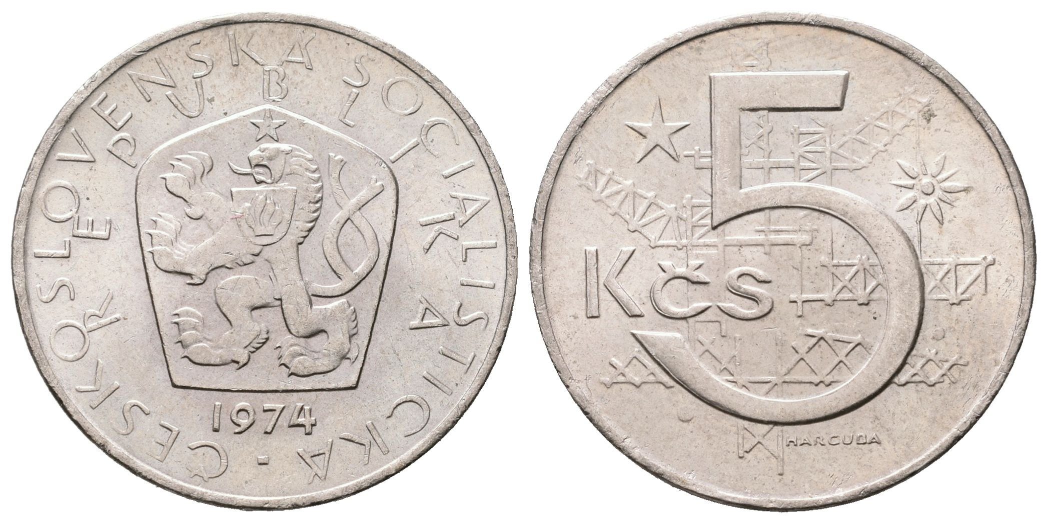 5 Koruna 1974, varianta C