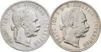 Zlatník 1891, 1892, patina, rysky, oběh_2 ks — 2