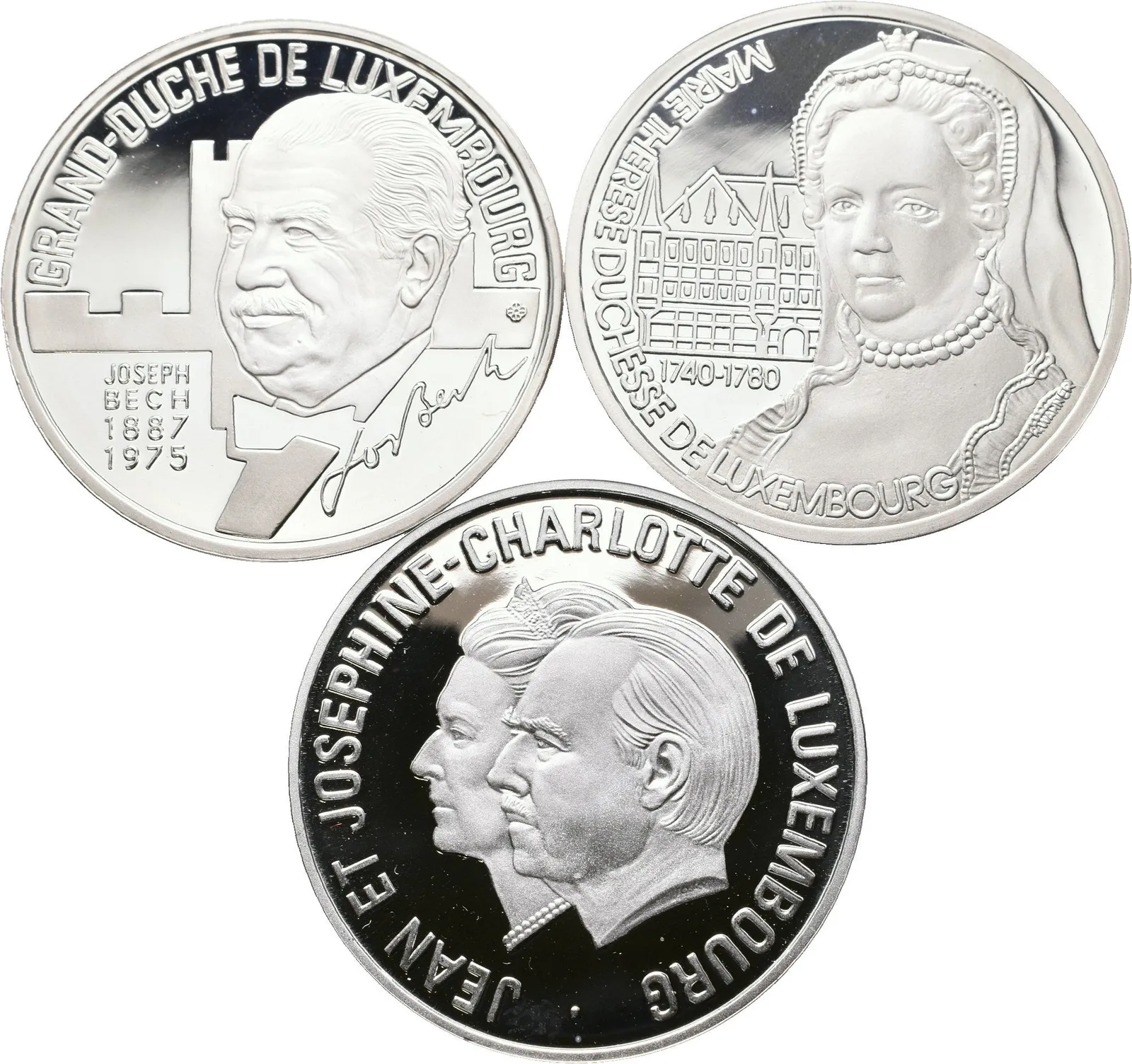 25 Ecu 1993-1995 - Marie Terezie, Joseph Bech, Jean a Josephine, — 1
