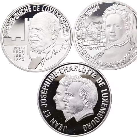 25 Ecu 1993-1995 - Marie Terezie, Joseph Bech, Jean a Josephine,