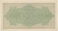 Německo, 1000 Mark 1922, vod. Mäander, hnědé 6-místné číslo, Ro.75i - fotografie 2