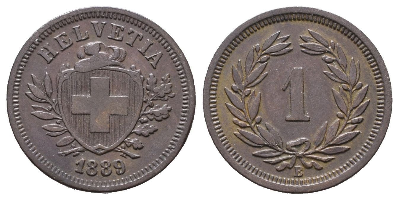 Švýcarsko, Rappen 1889