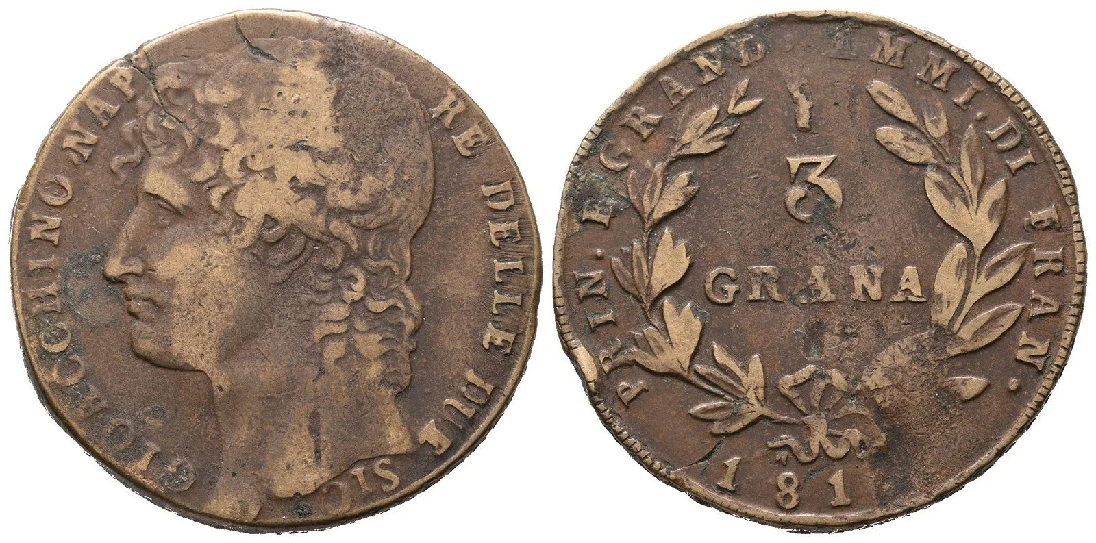 Itálie - Neapol a Sicilie, Joachim Murat, 1808 - 1815 — 1