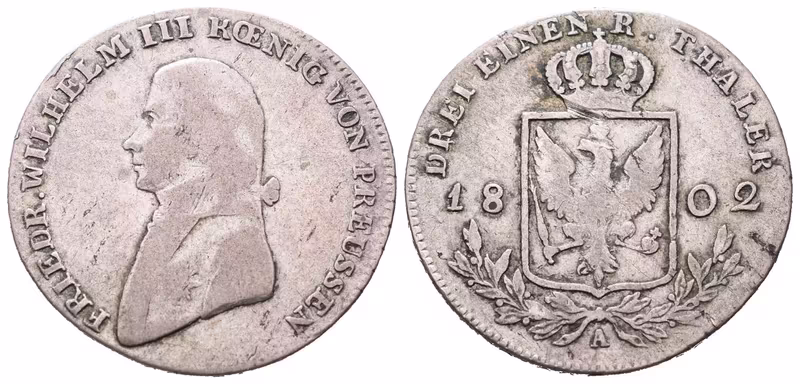 Prusko, 1/3 Tolaru 1802 A
