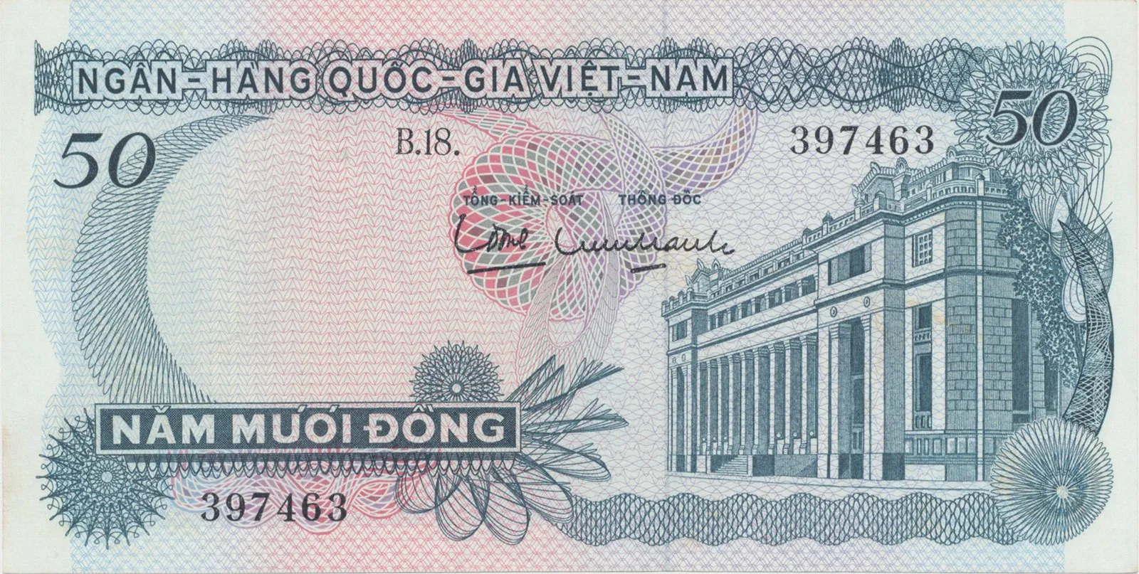 Jižní Vietnam, 50 Dong (1969), P.25a