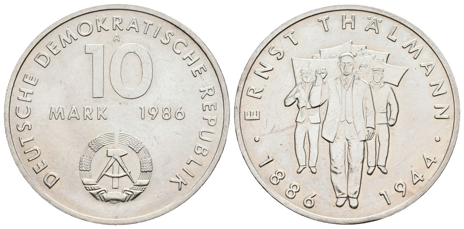 DDR, 10 Marka 1986 - Thälmann