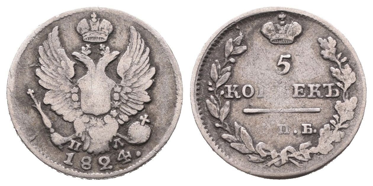 Rusko, 5 Kopějka 1824 SPB