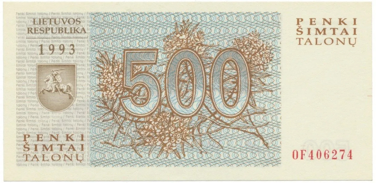 Litva, 500 Talonas 1993, P.46