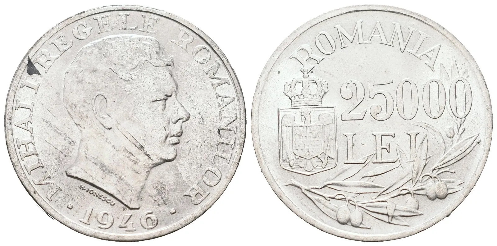 Rumunsko, 25 000 Lei 1946