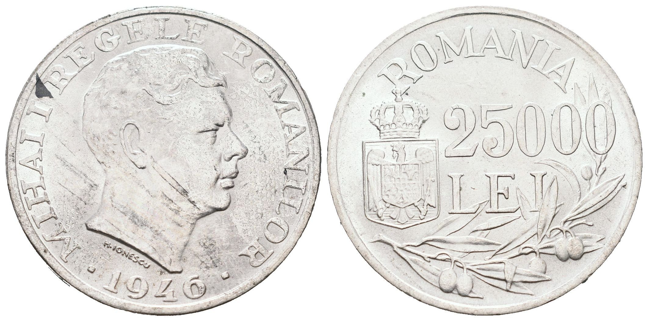 Rumunsko, 25 000 Lei 1946
