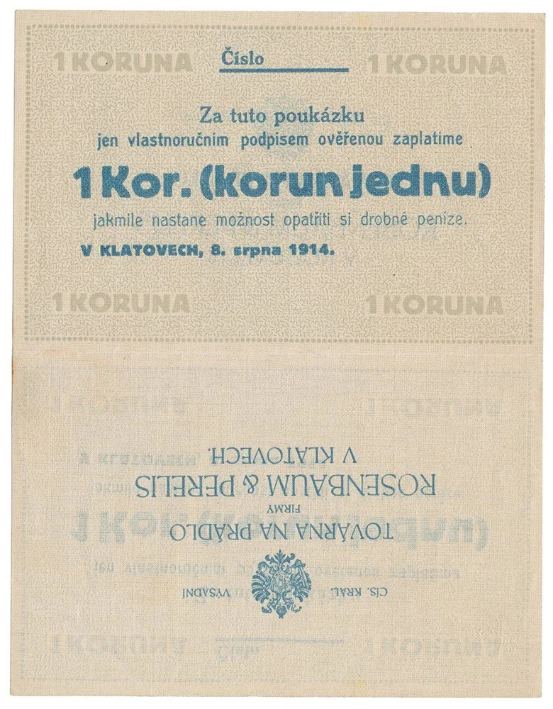 Nouzovky české od roku 1914 — 1