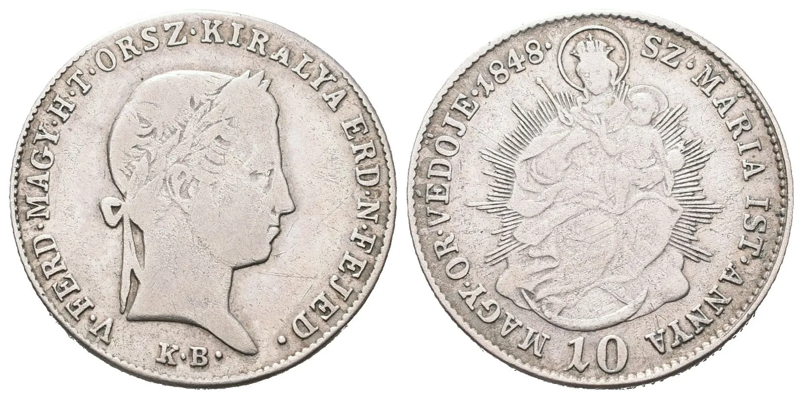 Revoluce, 10 Krejcar 1848 KB, Kremnica
