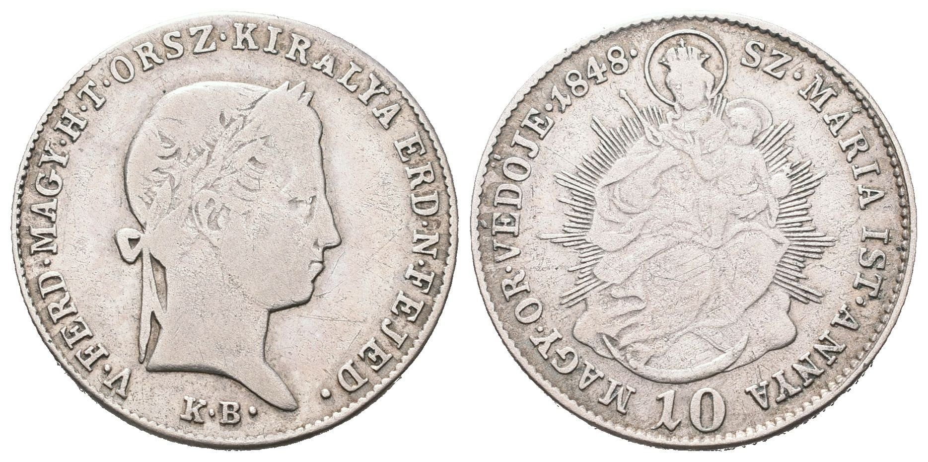 Revoluce, 10 Krejcar 1848 KB, Kremnica