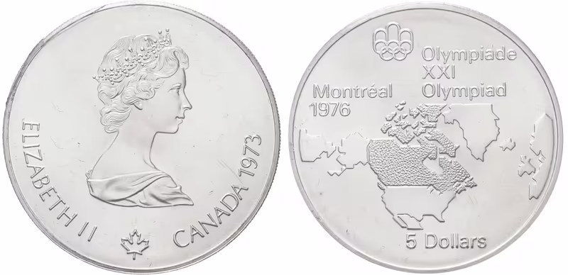 Kanada, 5 Dollar 1976 - XXI. Olympijské hry