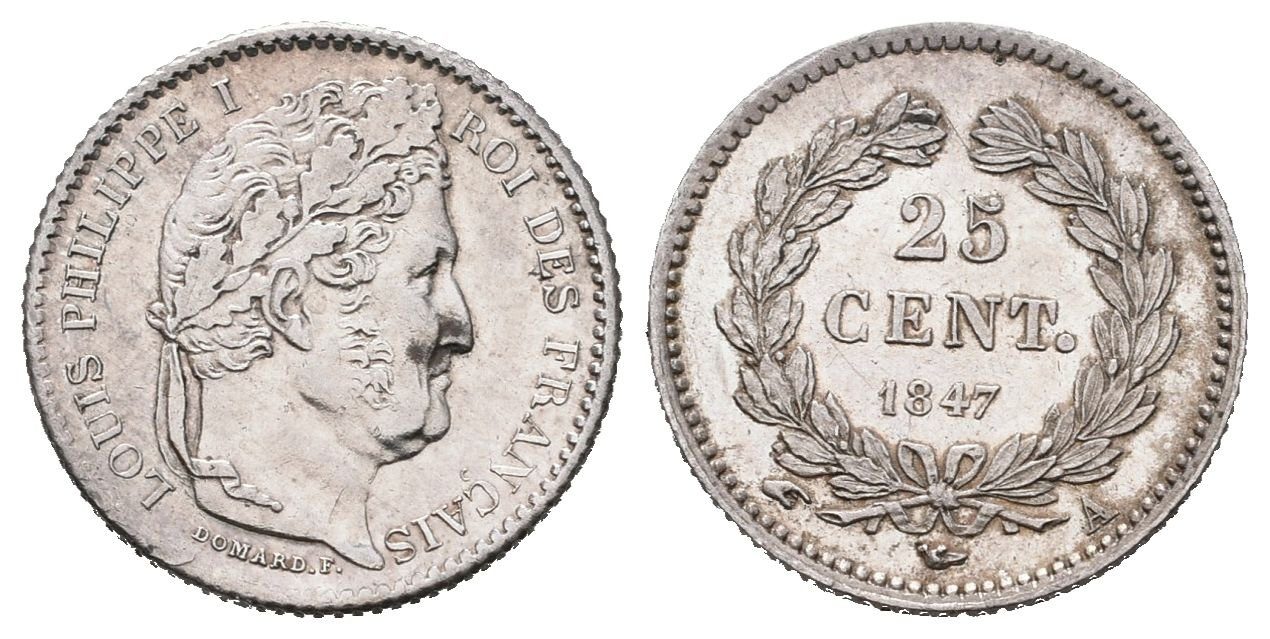 Francie, 25 Cent. 1847 A
