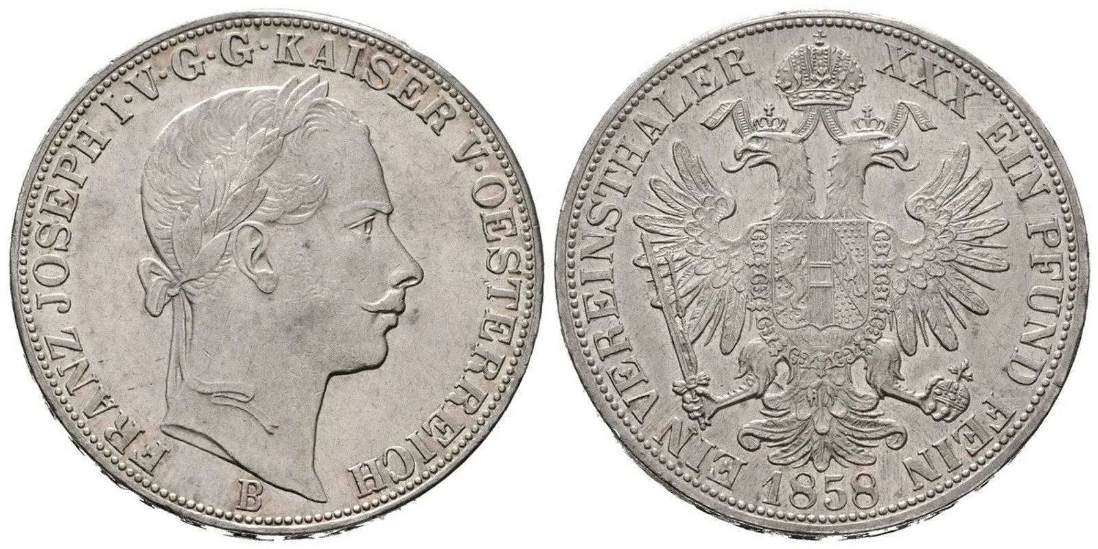 Rakouská a spolková měna, 1857 - 1892 — 1