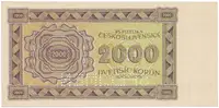 2000 Koruna 1945, série s 1 číslem, SPECIMEN dole, Hej.69a1.S2 - fotografie 2
