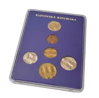 Ročníková sada mincí 1993 - 2007 - Zničené slovenské mince - fotografie 5