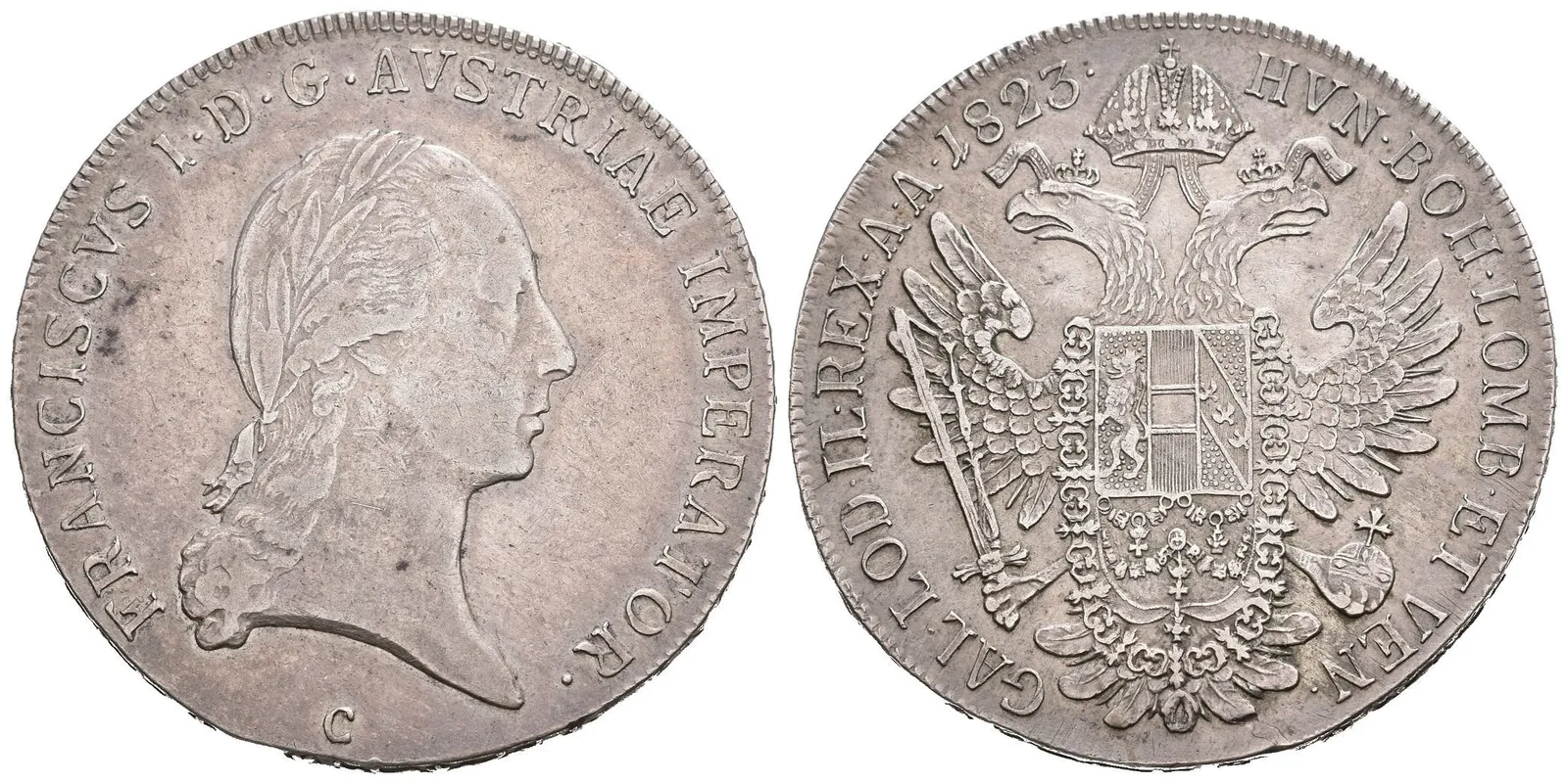 Tolar 1823 C, Hal.2025, patina, rysky — 1