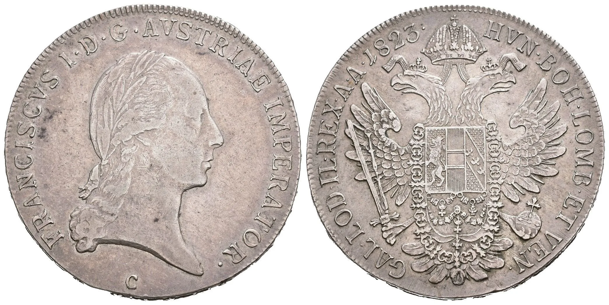 Tolar 1823 C, Hal.2025, patina, rysky — 1