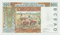 Západoafrické státy, 500 Francs 1996, K - Senegal, P.710Kf - fotografie 2