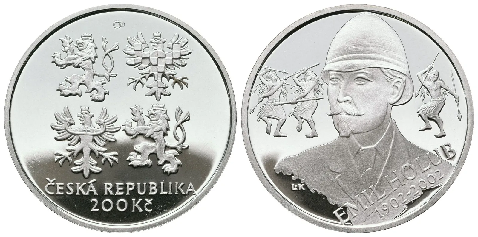 200 Kč 2002 -  Emil Holub, PROOF