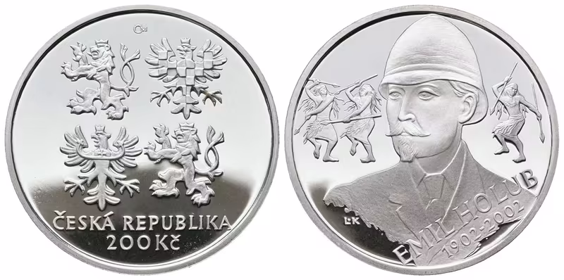 200 Kč 2002 -  Emil Holub, PROOF