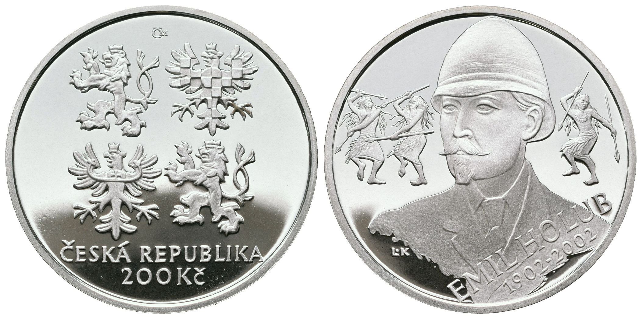 200 Kč 2002 -  Emil Holub, PROOF