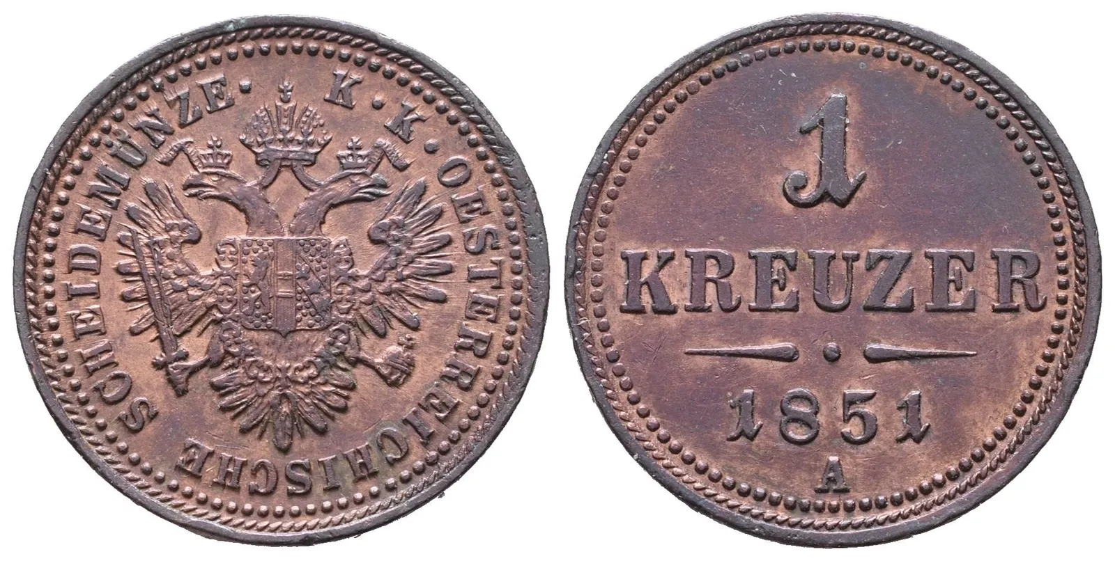 1 Krejcar 1851 A