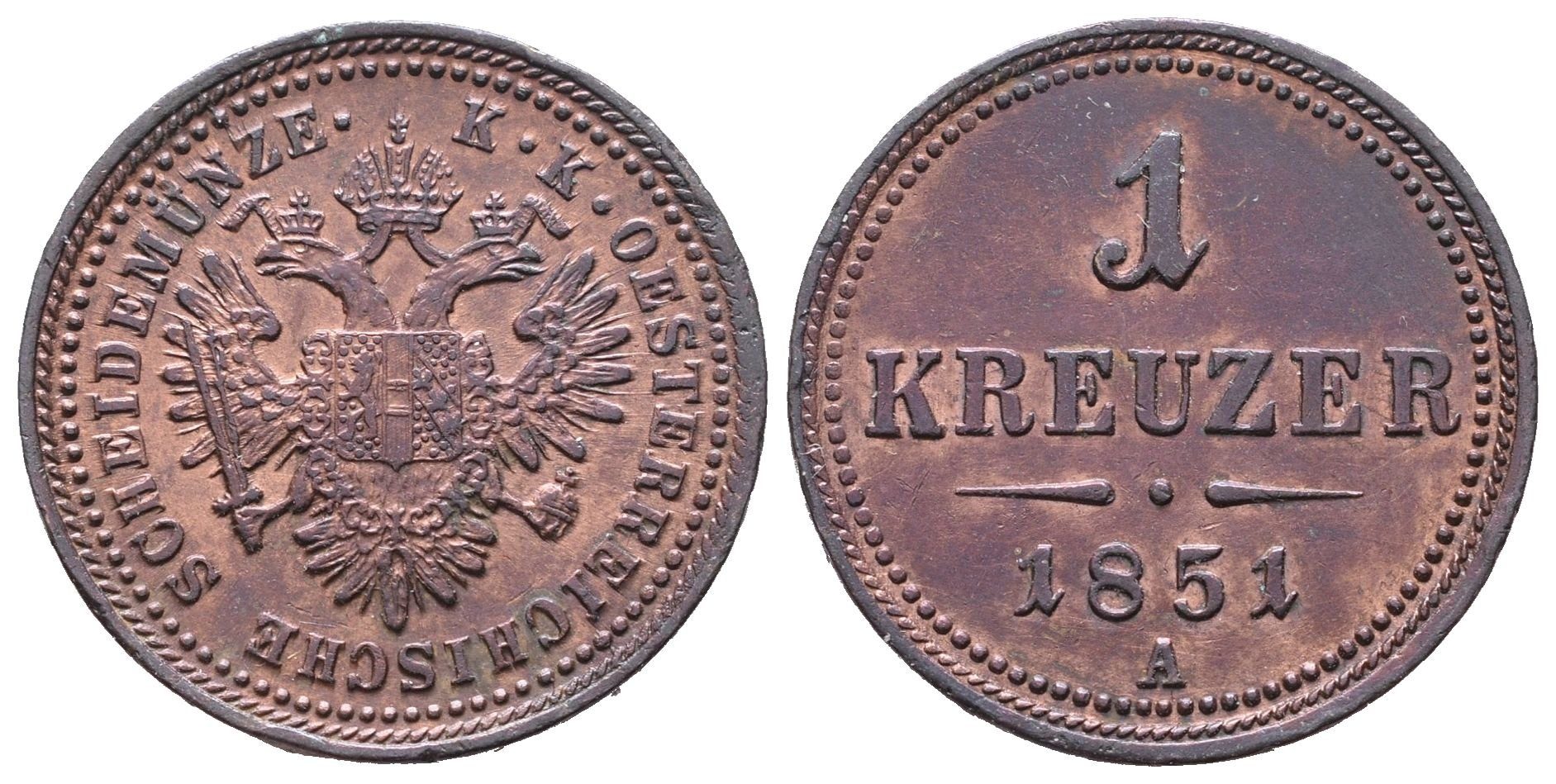 1 Krejcar 1851 A