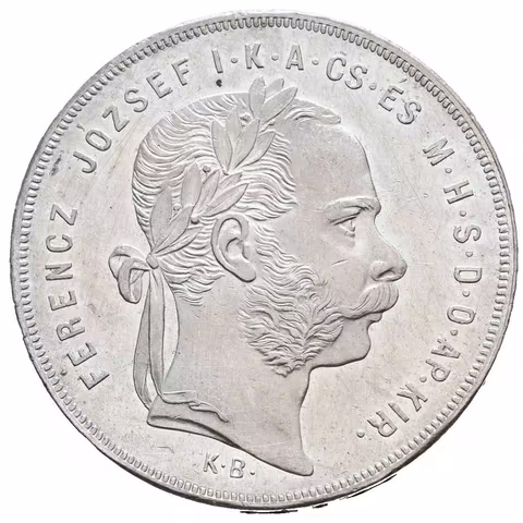 Zlatník 1872 KB, ražební lesk, patina, čištěn jinak velmi pěkná zachovalost