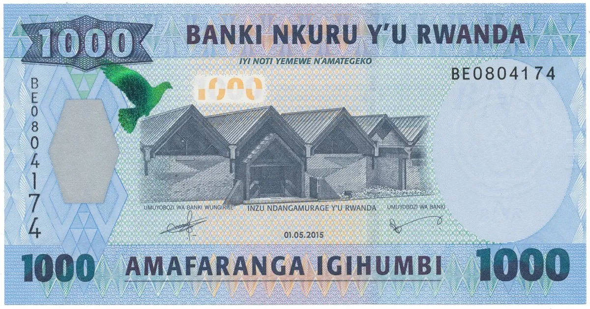 Rwanda, 1000 Francs 2015, P.39a