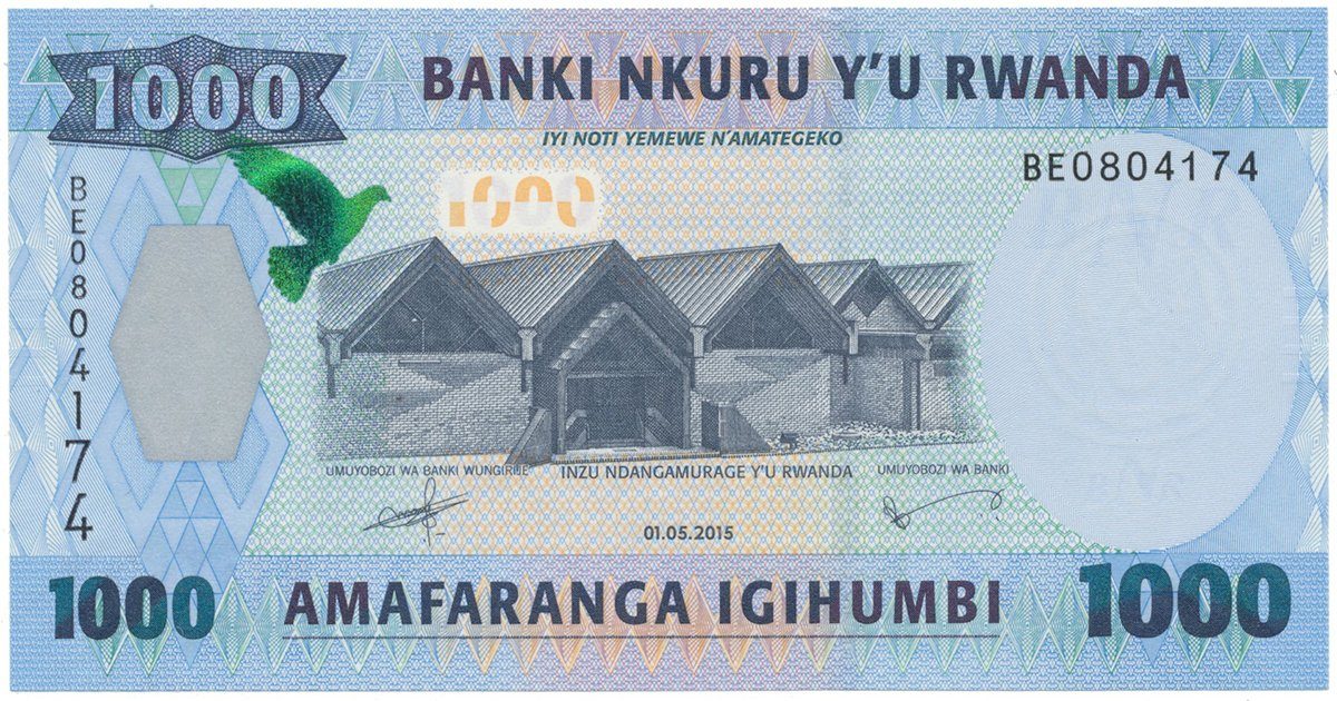 Rwanda, 1000 Francs 2015, P.39a