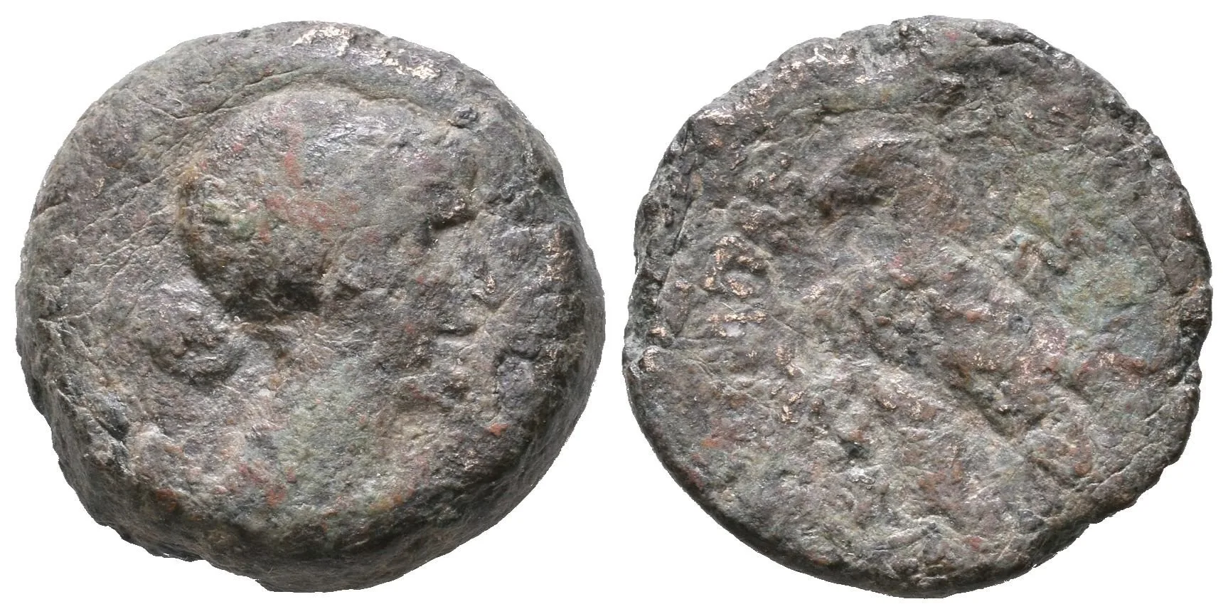 AE 40 Drachma, Alexandria, Portrét vpravo /  Orel stojící na blesku zleva se složenými křídly — 1