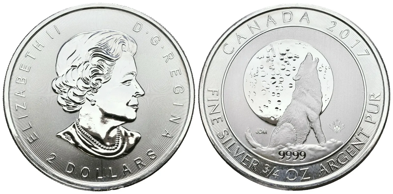 Kanada, 2 Dollars 2017 - Vlk