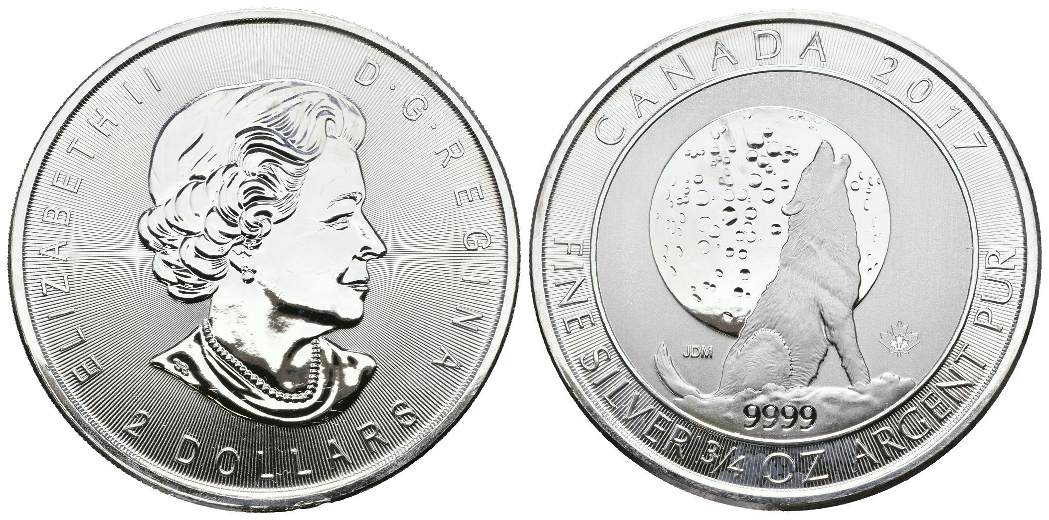 Kanada, 2 Dollars 2017 - Vlk