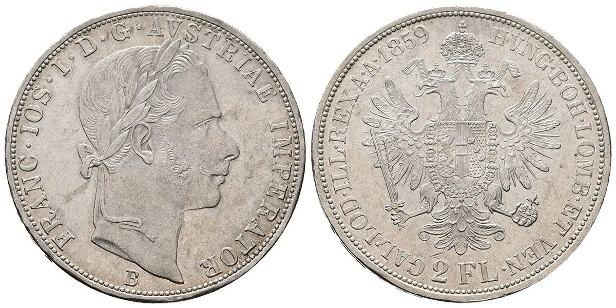 Rakouská a spolková měna, 1857 - 1892 — 1