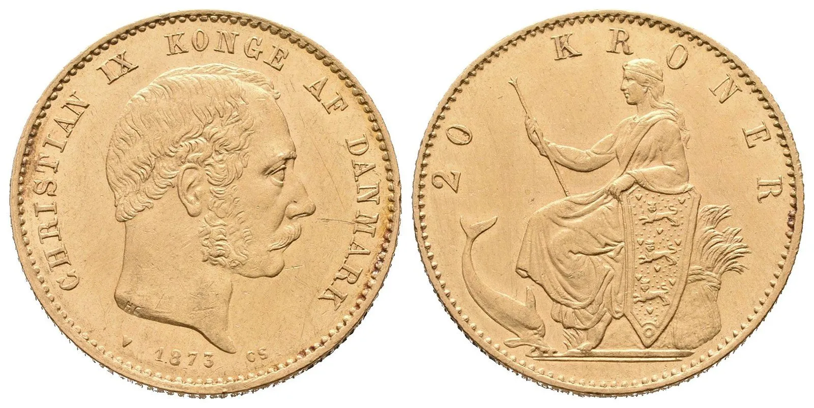 Dánsko, 20 Kroner 1873