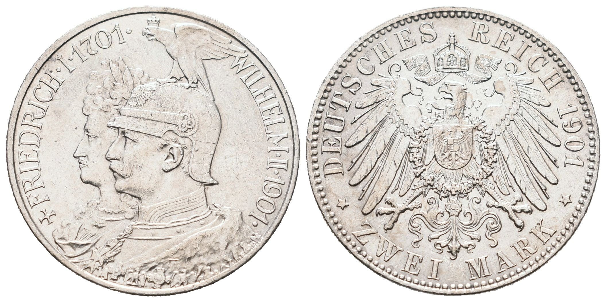 Prusko, 2 Marka 1901 A - Jubilejní