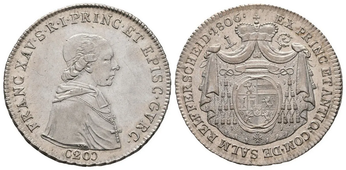 Gurk - biskupství, František Xavier von Salm, 1784 - 1822 — 1