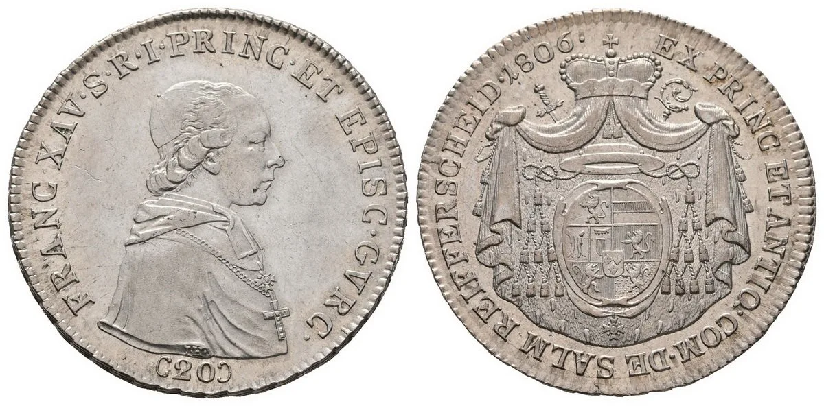 Gurk - biskupství, František Xavier von Salm, 1784 - 1822 — 1