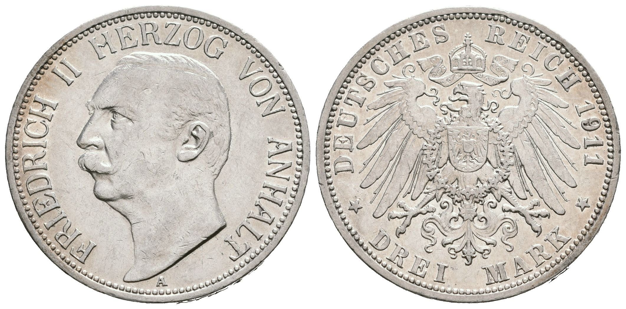 Anhalt, 3 Marka 1911 A