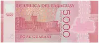 Paraguay, 5000 Guaranies 2016, plastová, P.234b - fotografie 2