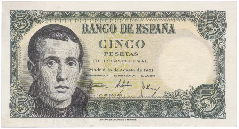 Španělsko, 5 Pesetas / 1951, P.140